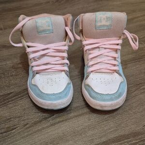 DC Kids Sneakers - Pink and Light Blue